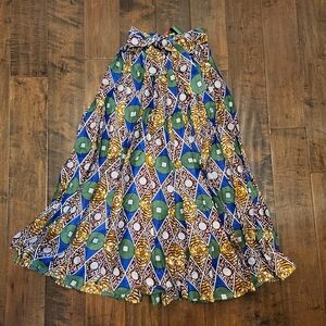 NWT K-Kunda Thick Fabric Circle Maxi Skirt with Scarf Wrap